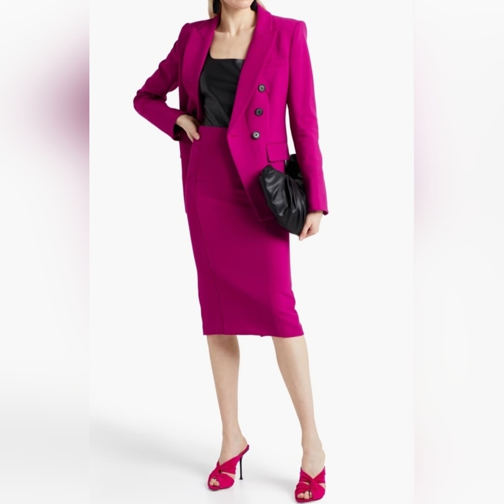 Veronica Beard magenta pencil skirt